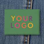 Business Logo Branding Template Green Button<br><div class="desc">Showcase your style or promote your brand with a personalized button featuring your logo or image. Perfect for business branding, events, or personal expression, this custom button is an easy and effective way to share your message. Whether worn on jackets, bags, or lanyards, it’s a standout accessory that captures attention....</div>