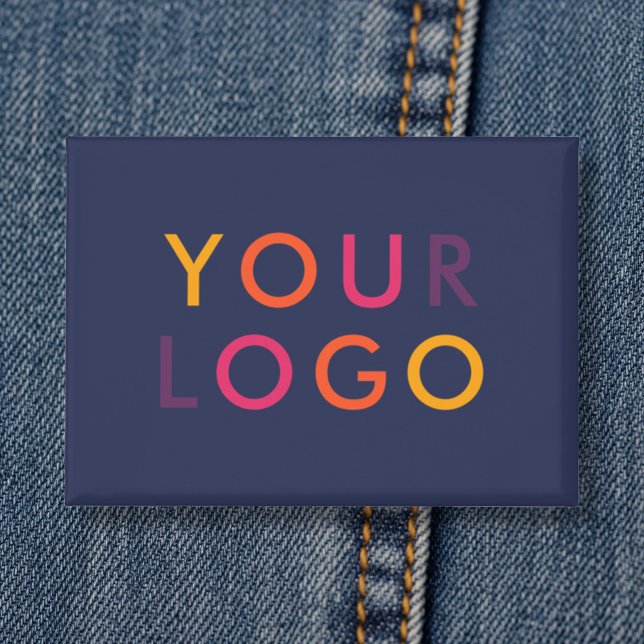 Business Logo Branding Template Navy Blue Button (Creator Uploaded)