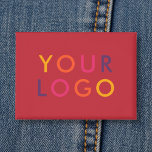 Business Logo Branding Template Red Button<br><div class="desc">Showcase your style or promote your brand with a personalized button featuring your logo or image. Perfect for business branding, events, or personal expression, this custom button is an easy and effective way to share your message. Whether worn on jackets, bags, or lanyards, it’s a standout accessory that captures attention....</div>