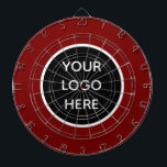 Business Logo Burgundy Company Promotional Modern Dart Board<br><div class="desc">Business logo,  burgundy,  company,  modern,  branding,  promotional,  elegant,  dartboard.</div>