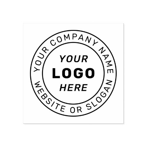 Business Logo  Circular Website  Company Name Rubber Stamp