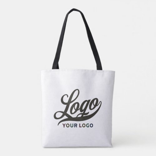 Business logo Clean white Company brand Custom Tote Bag