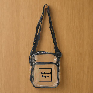 Business Logo Clear Crossbody Bag