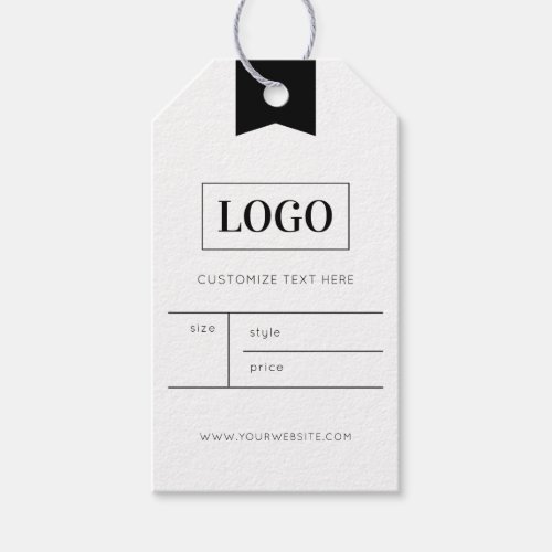 Business Logo Clothing Label Price Hang Tag