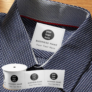 Business Logo Clothing Labels Sew On Sewing Tag Satin Ribbon