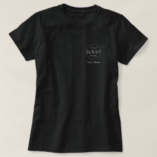 Business Logo Company Branded Employee Staff Name T-Shirt