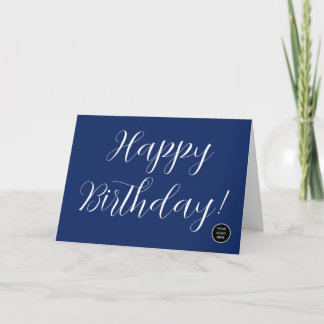 Business Logo Company Corporate Marketing Birthday Thank You Card