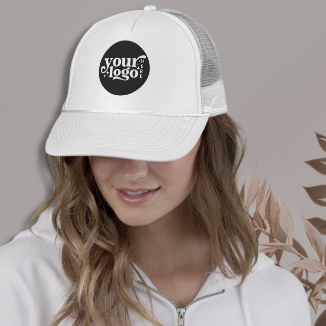 Business Logo Company Employee Branded Baseball Trucker Hat (Creator Uploaded)