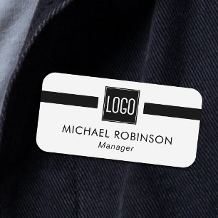 Business Logo Company Employee Name Tag