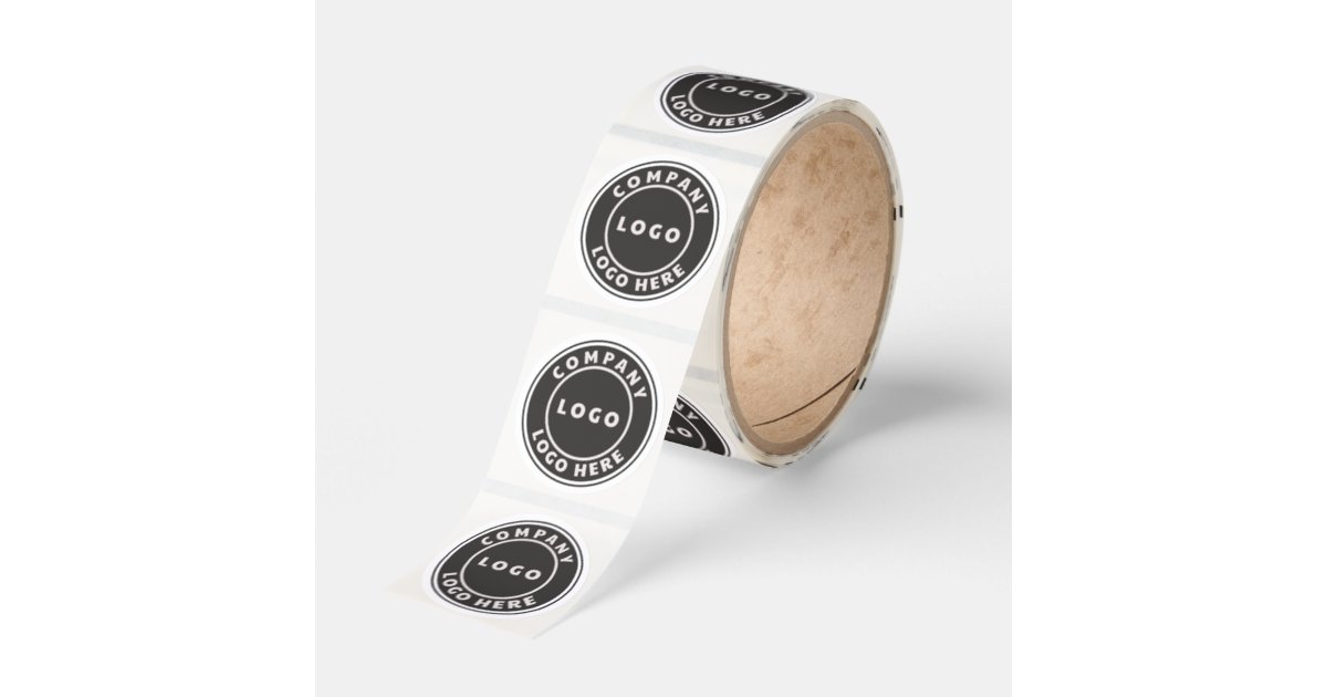 Business Logo Company Employee Promotional Classic Round Sticker | Zazzle