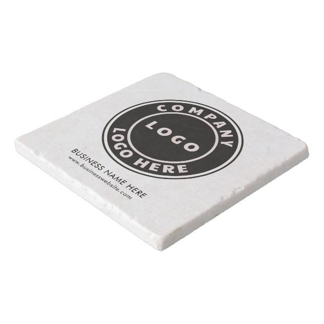 Business Logo Company Employee Simple Promotional Trivet (Corner)