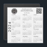 Business Logo Company Employees 2024 Calendar<br><div class="desc">Unleash the beauty of personalized organization with our Customizable Magnetic 2024 Calendar! This uniquely tailored calendar perfectly combines convenience, functionality, and style, making it an outstanding addition to your home, office, or school space. The compact and convenient design allows the calendar to easily attach to any magnetic surface, ensuring that...</div>