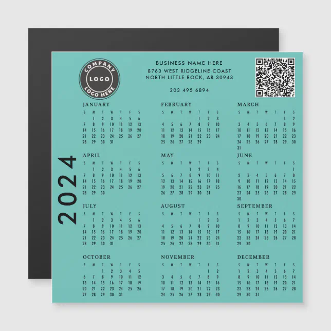 Business Logo Company Employees 2024 Calendar Zazzle