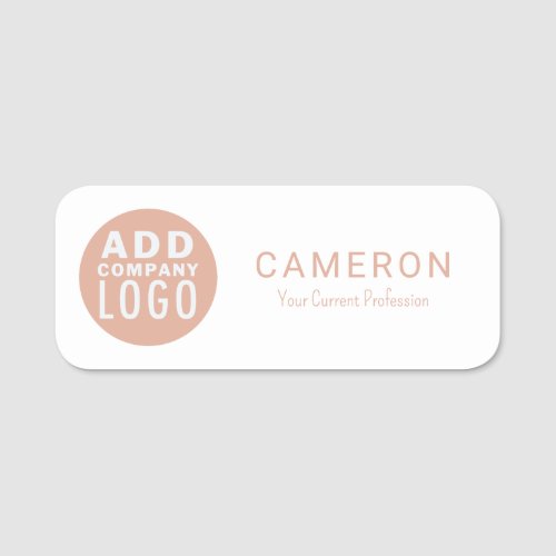 Business Logo Company Employees Name Tag