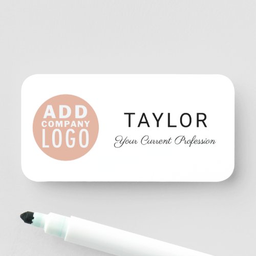 Business Logo Company Employees Name Tag