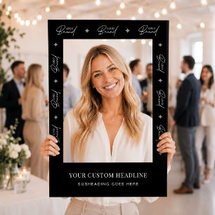 Business Logo Company Event Marketing Branded Selfie Frame