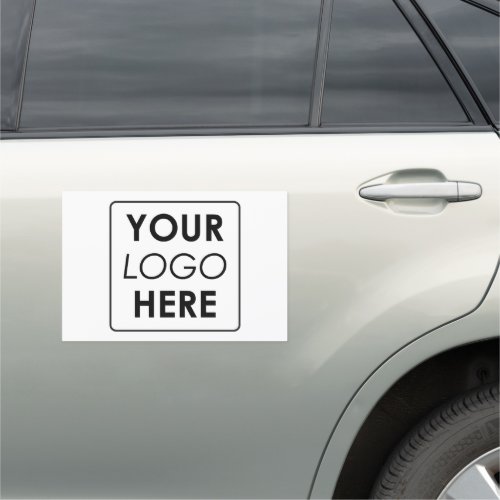 Business Logo Company Modern Minimal  Car Magnet