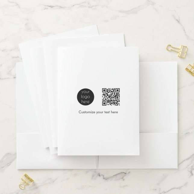 Business Logo Company Presentation QR Code Text (In Situ)