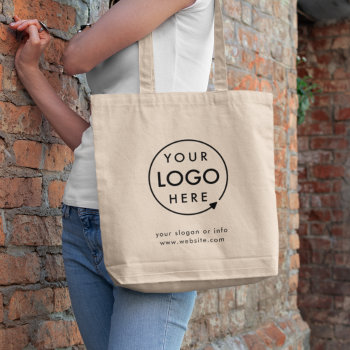 Business Logo | Company Professional Corporate Tote Bag by GuavaDesign at Zazzle