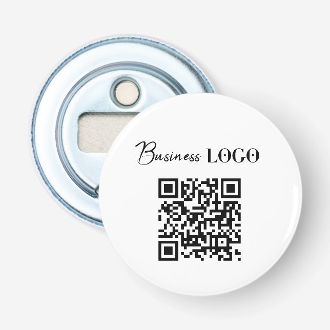 Business Logo Company Promotional QR Code Bottle Opener (Front)