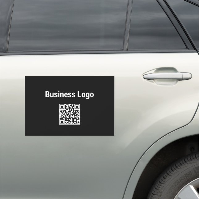 Business Logo Company Promotional QR Code Car Magnet (In Situ)