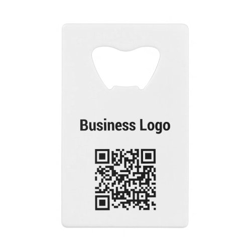 Business Logo Company Promotional QR Code Credit Card Bottle Opener