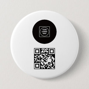 Business Logo Company Promotional QR Code Design Button