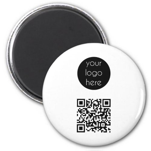 Business Logo Company Promotional QR Code Magnet