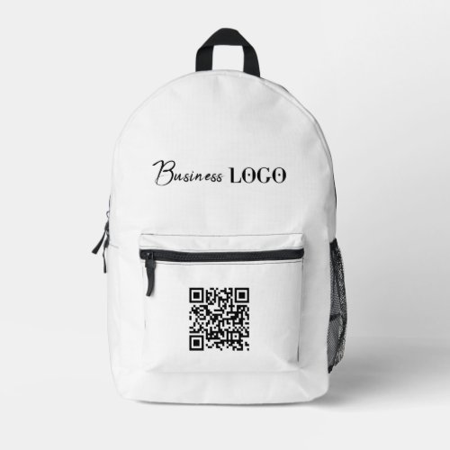 Business Logo Company Promotional QR Code Printed Backpack