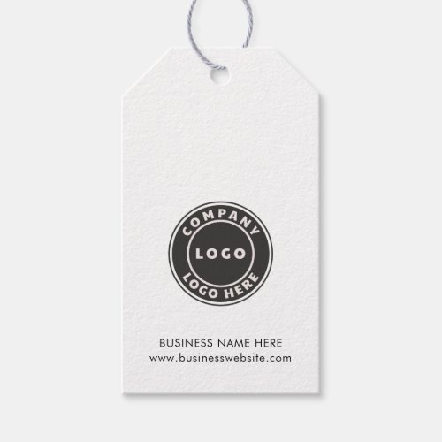 Business Logo Company Promotional Simple Gift Tags