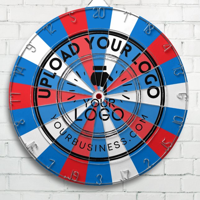 Business Logo Company Red White and Blue Dart Board (Creator Uploaded)
