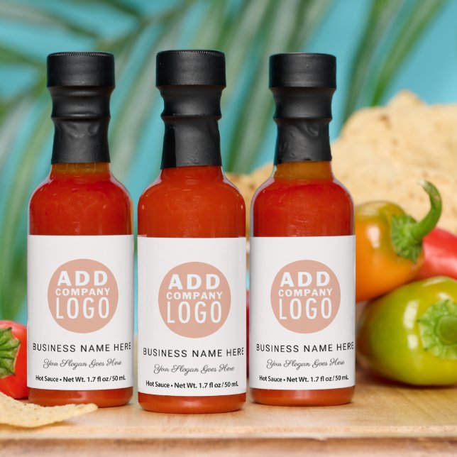 Business Logo Company Slogan Simple Chef Hot Sauces (Multi)