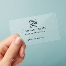 Business Logo Contact Cards Minimalist
