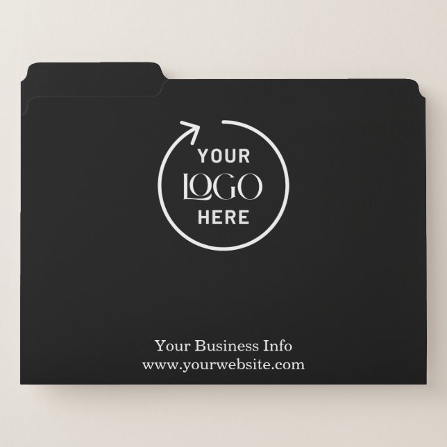 Business Logo Corporate Company Minimalist  File Folder (Front Left)