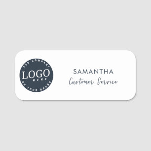 Business Logo Corporate Employees Custom Name Tag