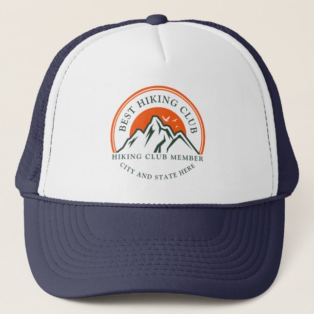 Business Logo Corporate Employees Custom Trucker Hat (Front)