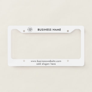 Business Logo Corporate Employees Swag License Plate Frame