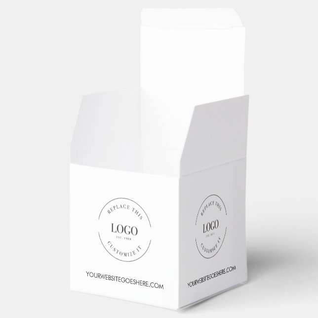 Business logo corporate event custom gift favor boxes (Opened)