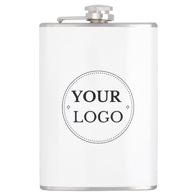 Business Logo Corporate Modern Employee Flask (Front)