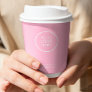 Business Logo Corporate Modern Pink Professional Paper Cups