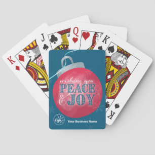 Business Logo Corporate Poker Cards
