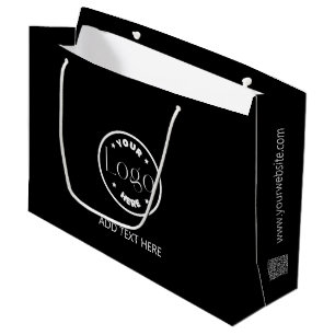 Business Logo Corporate Professional QR Code Large Gift Bag