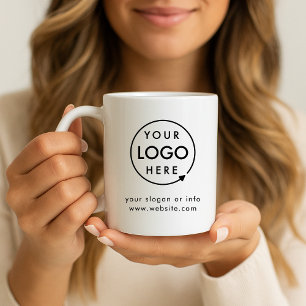 Business Logo Corporate Promotional Modern Minimal Coffee Mug