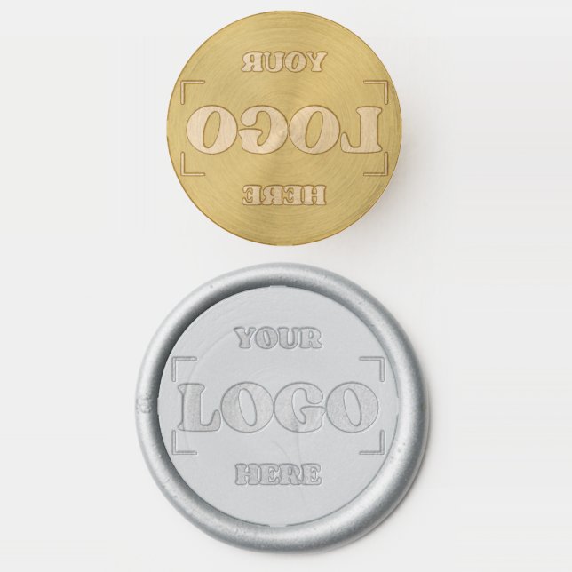 Business Logo Corporate Promotional Modern Minimal Wax Seal Stamp (Stamped)