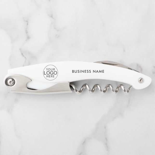 Business Logo Corporate Promotional Swag Waiter's Corkscrew (Front)