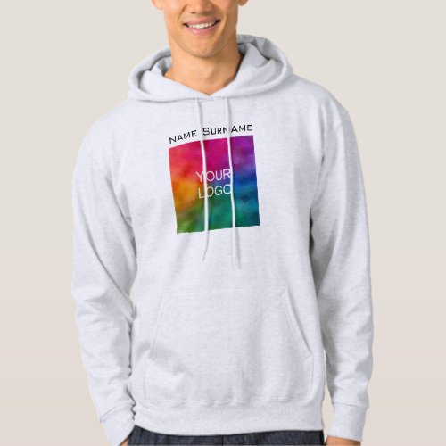 Business Logo Create Your Own Front Design Mens Hoodie