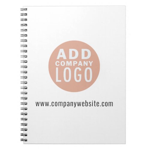 business logo custom add your own promotional notebook