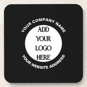 Business Logo Custom  Beverage Coaster