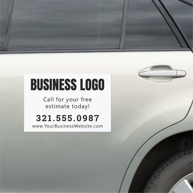 Business Logo Custom Car Magnet (In Situ)