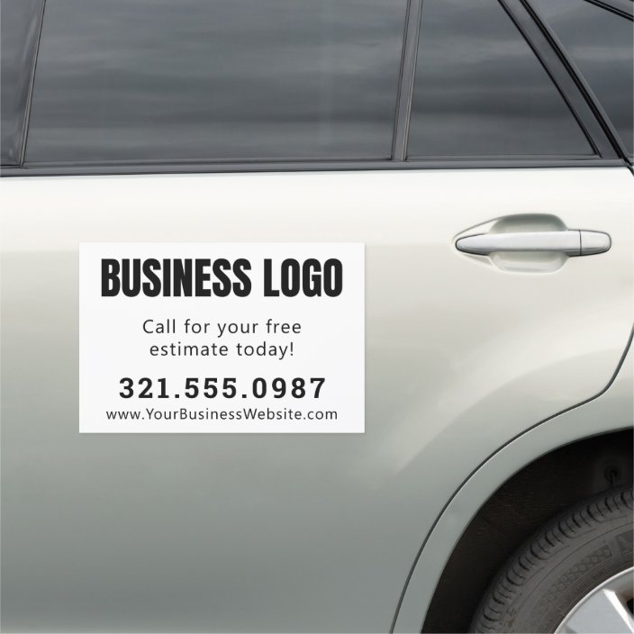 Business Logo Custom Car Magnet | Zazzle.com